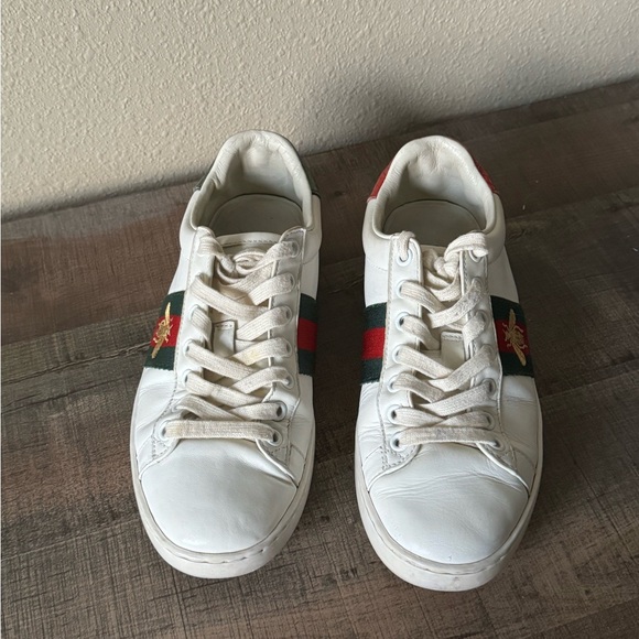 Gucci Ace Sneaker With Bee Womens 7 - Picture 2 of 8